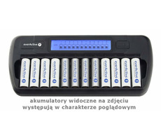 EverActive NC-1200 / Nabíjačka batérií / až 12 batérií AAA alebo AA / LCD