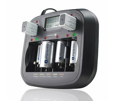 EverActive NC900U / Nabíjačka batérií / až 8 batérií / až 6x AAA/AA / až 4x C/D / až 2x 9V / LCD
