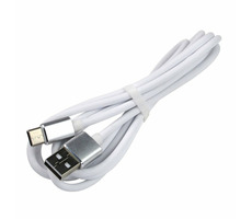 EverActive CBS-1CW biela / dátový kábel USB - USB-C / 1m / 3A