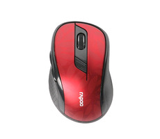 Rapoo M500 Silent Multi-mode červená/bezdrôtová optická myš/1600 DPI/2.4 Ghz/BT 3.0 a 4.0/6 hr. + koliesko