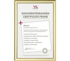 Walther Trendstyle 21x29.7 Plastový foto rám zlatá / DIN A4