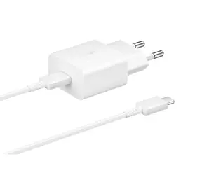 SAMSUNG EP-T1510XWEGEU biela / USB-C nabíjačka / rýchle nabíjanie / 15 W / 2A