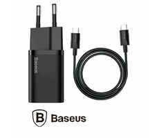 Baseus Super SI rýchlonabíjačka (25W) čierna / 25W / USB-C / 1m