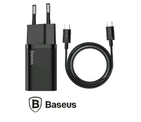 Baseus Super SI rýchlonabíjačka (25W) čierna / 25W / USB-C / 1m