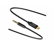 Baseus CAM01-01 Yiven Series Audio čierna / USB-C / Jack 3.5 mm / 1.2m