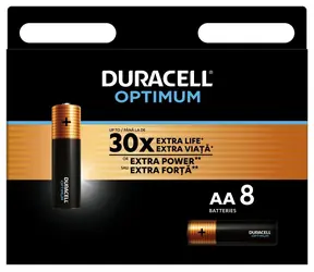 DURACELL - Optimum alkalická batéria ceruzková AA 8 ks