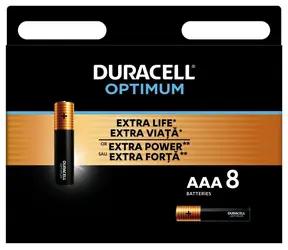 DURACELL - Optimum alkalická batéria mikrotužková AAA 8 ks