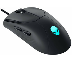 DELL AW320M čierna / Optická herná myš / 1900 DPI / 6 tlačidiel / USB-A / RGB / kábel 2m
