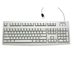 Cherry G83-6104LUNEU-0 svetlo šedá / Kancelárska klávesnica / drôtová / USB / US layout
