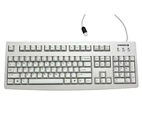 Cherry G83-6104LUNEU-0 svetlo šedá / Kancelárska klávesnica / drôtová / USB / US layout