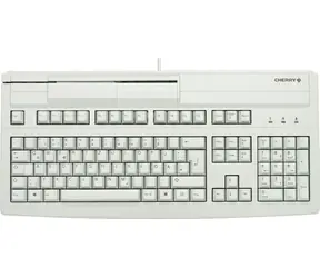 Cherry G80-8000LUVDE-0 šedá / Kancelárska klávesnica s čítačkou kariet / drôtová / USB / DE layout 