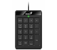 GENIUS NumPad 110 čierna / Drôtová numerická klávesnica / USB / slim design