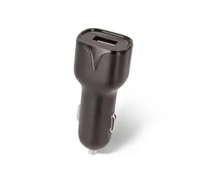 Setty GSM108845 čierna / Nabíjačka do auta s USB s káblom USB-C / 2.4A / 1m