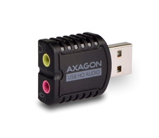 Axagon ADA-17, USB 2.0 - externá zvuková karta HQ MINI, 96kHz/24-bit stereo, vstup USB-A 