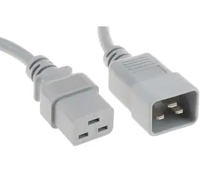 OEM Predlžovací kábel 230V 16A C19-C20 / 2m / šedá