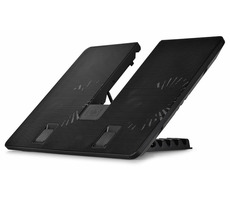 DEEPCOOL U PAL čierna / chladiaca podložka / do 15.6" / 2x 140mm / USB 3.0