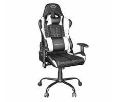 Trust GXT708W Resto biela / herná stolička / nastaviteľná / nosnosť až 150 kg / syntetická koža 
