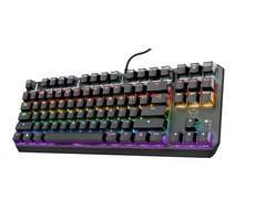 Trust GXT834 Callaz TKL (US) čierna / Herná klávesnica / RGB / USB-A / TKL / US layout
