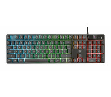 Trust GXT835 Azor (CZ) čierna / Herná klávesnica / RGB / USB-A / CZ&amp;SK layout