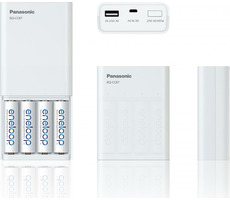 Panasonic K-KJ87MCC40USB PowerBank 1900mAh biela / 4X AA batéria