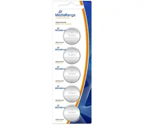 MediaRange Premium lítium batéria Coin Cells CR2450 / 3V / 5ks