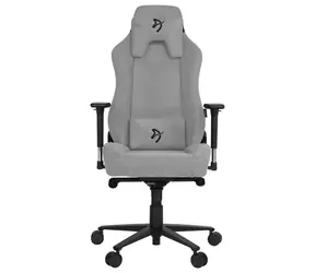 AROZZI VERNEZZA Soft Fabric herná stolička šedá-čierne logo / 134 - 143 cm / látková / 145 kg