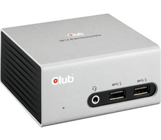 CLUB3D USB 3.0 Hub CSV-3104D biela / dokovacia stanica / HDMI / DVI-I / 4x USB 3.1 / Ethernet / 3.5mm jack