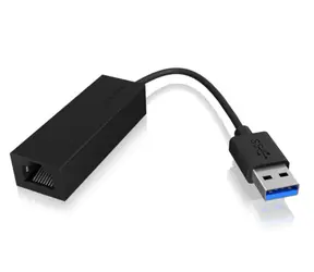 Icy box IB-AC501a Adaptér USB 3.0 - Ethernet čierna