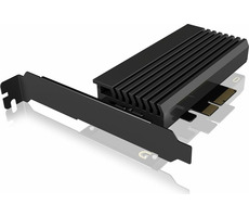 IB-PCI214M2-HSL Prevodník pre 1x M.2 NVMe na PCIe x4 s LED prúžkom a chladičom