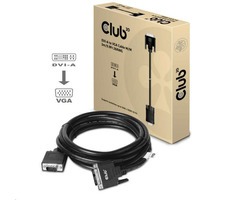 CLUB3D CAC-1243 kábel DVI-A na VGA 3m / 1600 x 1200 60 Hz