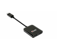 CLUB3D CSV-7200H MST dokovacia stanica DisplayPort 1.4 na 2x HDMI M/F čierna / 4K 60Hz