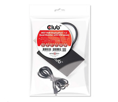CLUB3D CSV-6400 MST hub DisplayPort 1.2 čierna / 4x DisplayPort / WQXGA 60Hz