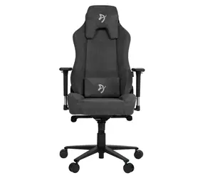 AROZZI VERNEZZA Soft Fabric tmavo-šedá / herná stolička / látková / Nosnosť až 145 kg / Výška sedadla: 48-57 cm