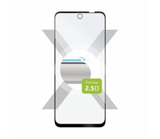 FIXED Full-Cover Ochranné tvrdené sklo pre Motorola Moto G62 5G čierna / lepenie cez celý displej