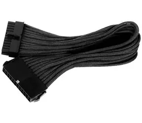 SilverStone 24-pin ATX kábel 30cm čierna / predlžovací / individuálne opletené káble