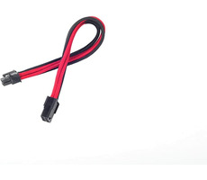SilverStone 6-pin PCIe kábel 25cm čierno-červená / predlžovací / individuálne opletené káble