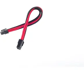 SilverStone 6-pin PCIe kábel 25cm čierno-červená / predlžovací / individuálne opletené káble
