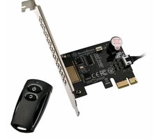 Silverstone ES02-PCIe diaľkové ovládanie pre zapnutie a vypnutie PC / 20 metrov vzdialenosť / 2.4 GHz