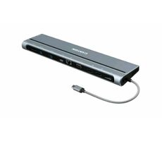 Canyon CNS-HDS90 dokovacia stanica / USB-C / HDMI / 3xUSB-A / RJ45 / 3.5mm jack / SD čítačka