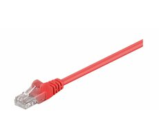 MicroConnect CAT5e U/UTP 0.5m červená / PVC / AWG 28/7