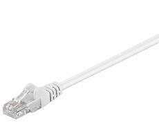 MicroConnect CAT5e U/UTP 0.5m biela / PVC