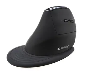 Sandberg Wireless Vertical Mouse Pro čierna / vertikálna myš / optická / 1600 DPI / 6 tlačidiel