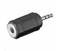 MicroConnect Audio adaptér stereo jack 2.5mm (M) - 3.5mm jack (F) čierna