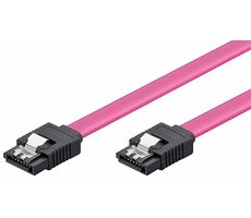 MicroConnect Prepojovací kábel SATA 7pin - SATA 7pin 0.3m fialová / SATA I 