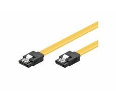 MicroConnect Prepojovací kábel SATA 7pin - SATA 7pin 0.5m žltá / SATA III