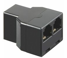 MicroConnect ISDN T-Adapter RJ11 - 2x RJ11 čierna