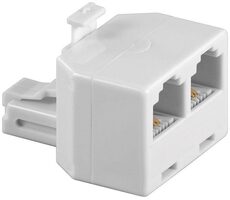 MicroConnect Y adaptér RJ11 (M) - 2x RJ11 (F) biela