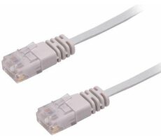 MicroConnect CAT6 U/UTP FLAT 1m šedá / PVC