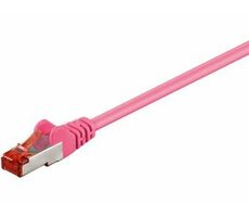 MicroConnect CAT6 S/FTP 0.5m ružová / LSZH