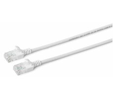 MicroConnect CAT6a U/UTP SLIM 1.5m biela / LSZH
